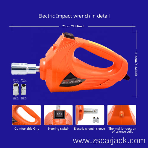 scissor for cars jack and electric wrench set